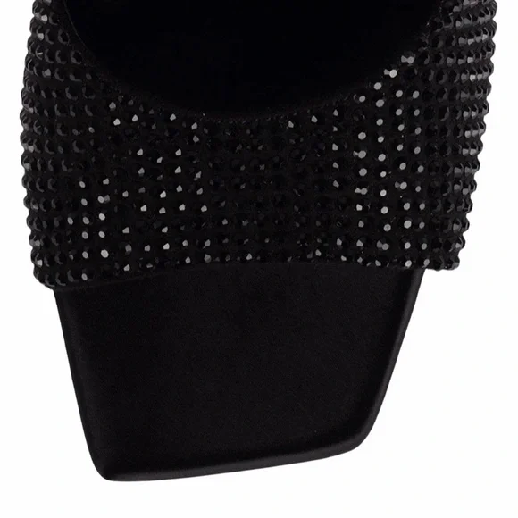 Jeffrey Campbell Hollywood Rhinestone Platform Sandals Size 7 - Picture 6 of 13